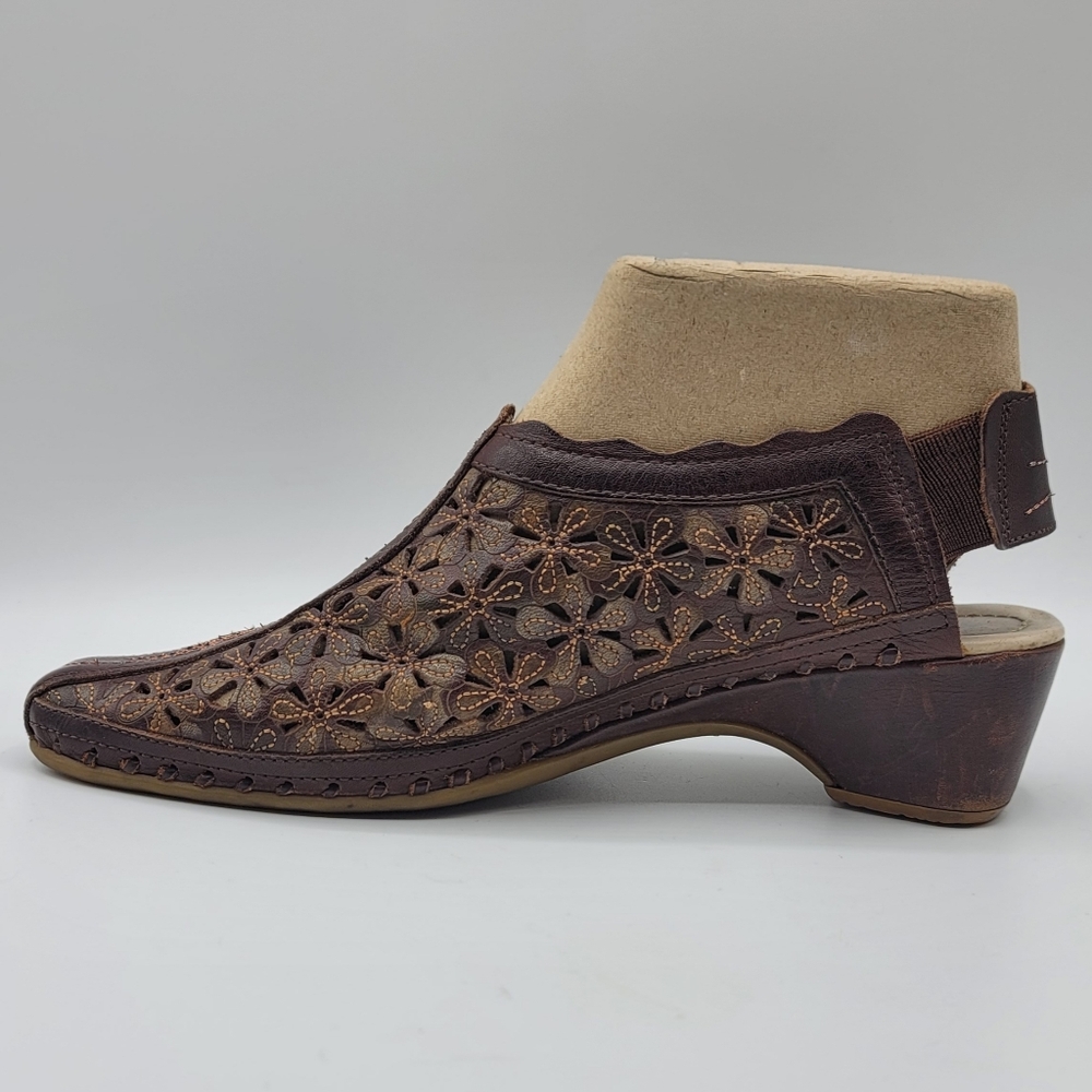 Pikolinos Romana Leather Slingback Wedge Sandals, Vintage, Womens 37 6.5 7 - Picture 4 of 16